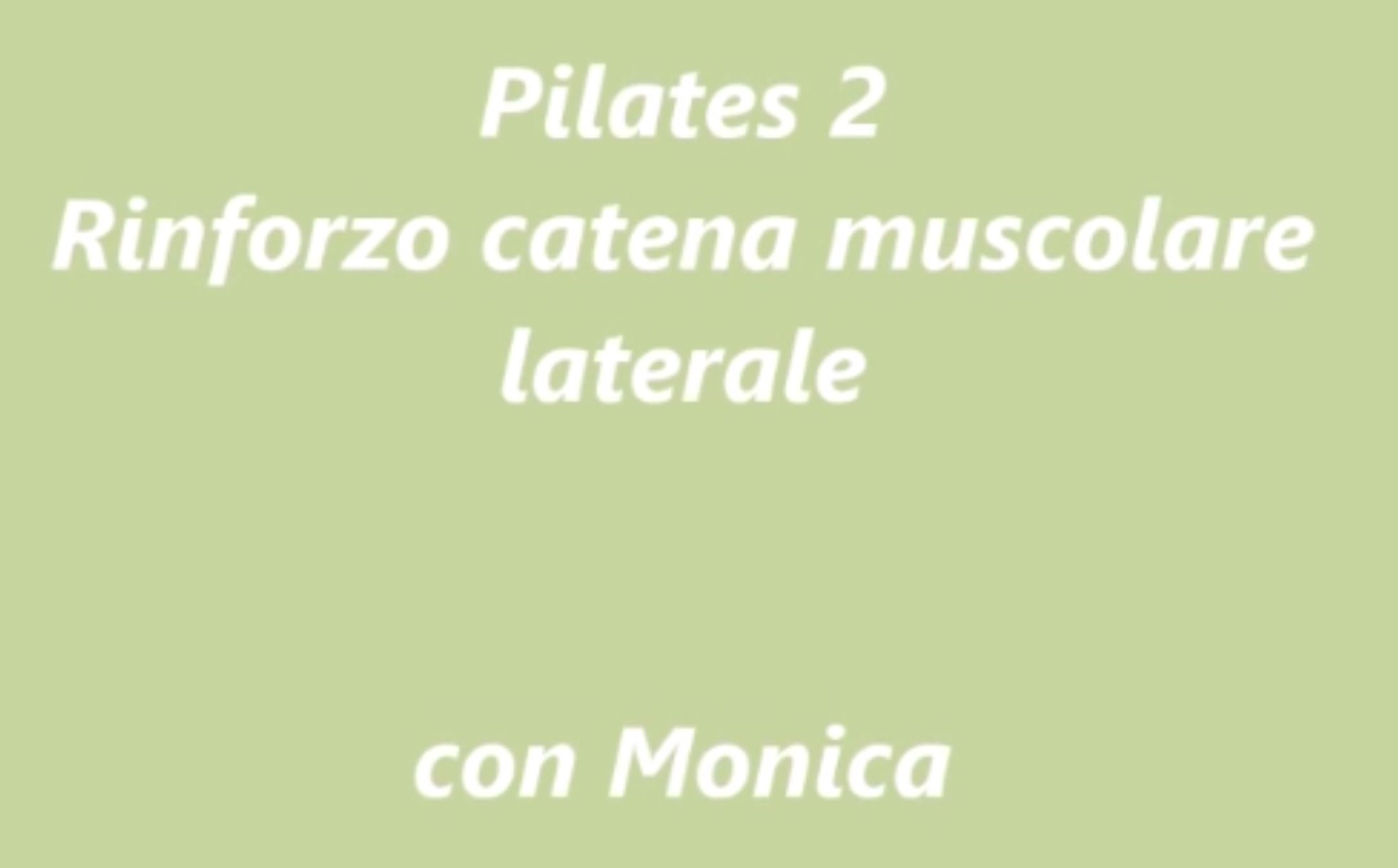 Rinforzo catena muscolare